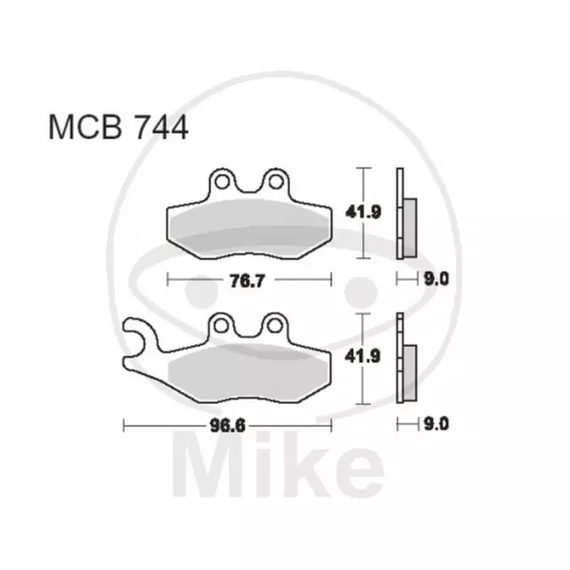 Plaquette de Frein Std TRW Lucas 787.41.67 MP3 Lt Sport Business 500 2011-2015