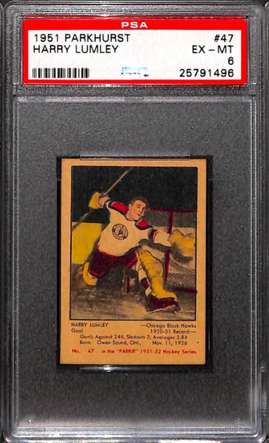 1951 Parkhurst #47 Harry Lumley Psa 6 25791496