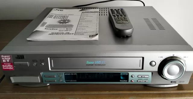 JVC HR-S7722 Super VHS, TBC + Remote + Manual