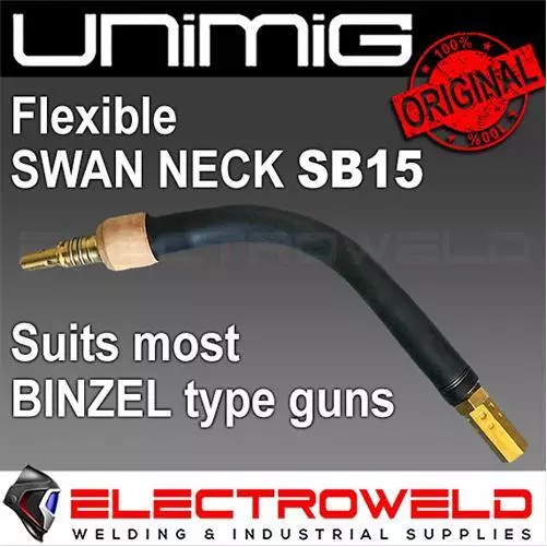 UNIMIG Flexible Swan Neck for SB15 MB15 Binzel Style Mig Gun Goose Torch SNKF15