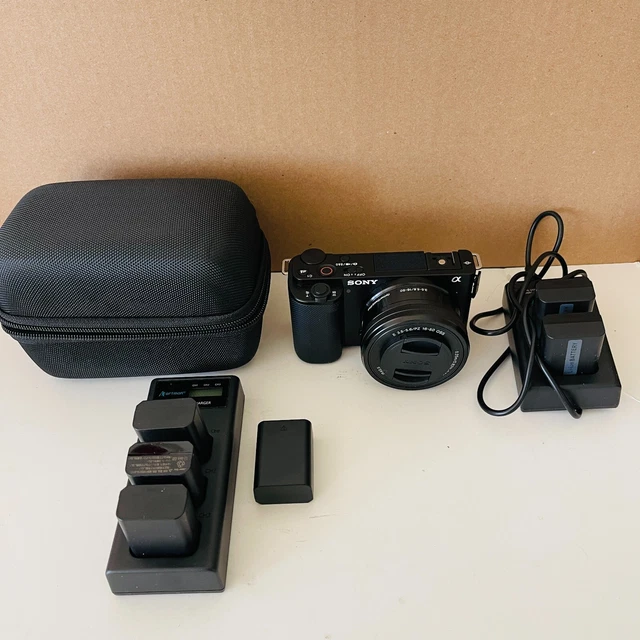 SONY ZVE10 BUNDLE Camera Kit 4K 24MP Mirrorless Camera Spare