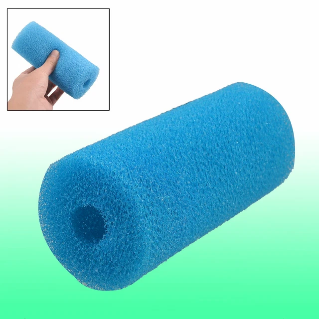 Reusable Round  Filter Sponge Sky Blue for Aquarium Fish Tank