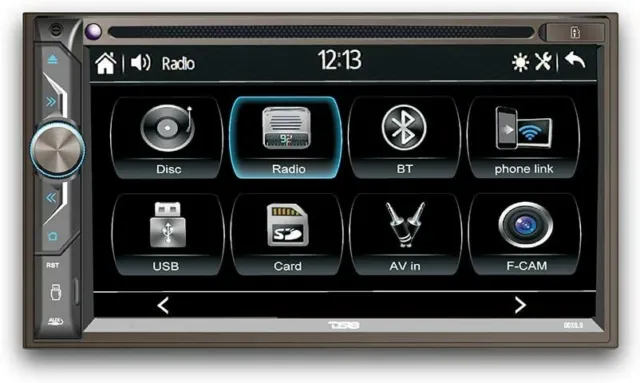 DS18 DDX6.9 6.9" Touchscreen Double-Din Head unit with DVD, Bluetooth, USB