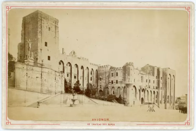 France, Avignon, le Château Vintage albumen print	 Tirage al