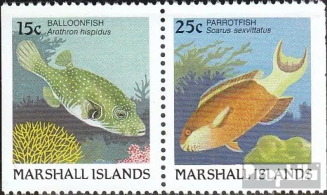 marshall-îles 172D/173D oblitéré 1988 Poisson