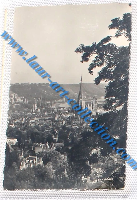 Cpa 76 - Rouen Vue Generale - Carte Postale Ancienne N&B - La Cigogne