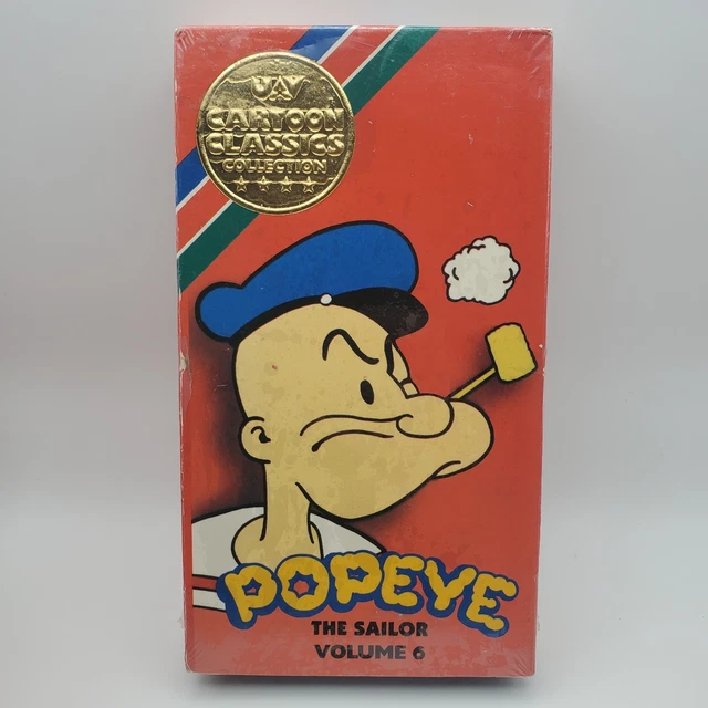 POPEYE THE SAILOR Volume 6 (VHS, 1989) UAV Cartoon Classics Collection ...