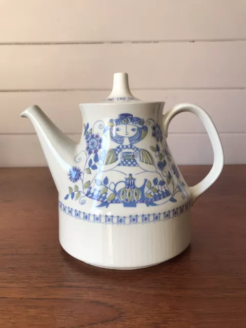 Vintage Figgjo Norway Lotte Turi Design Teapot Female Design Norway 1200ml