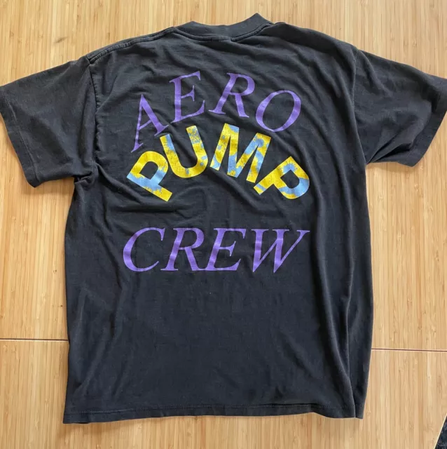 Vtg 80s Aerosmith Pump World Tour 1989 Crew Tee Shirt RARE Spring Ford XL