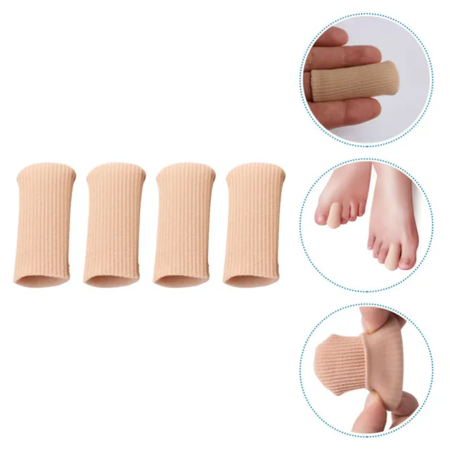 4 Pcs Nylon Toe Cover Miss Elastic Protectors Finger Covers