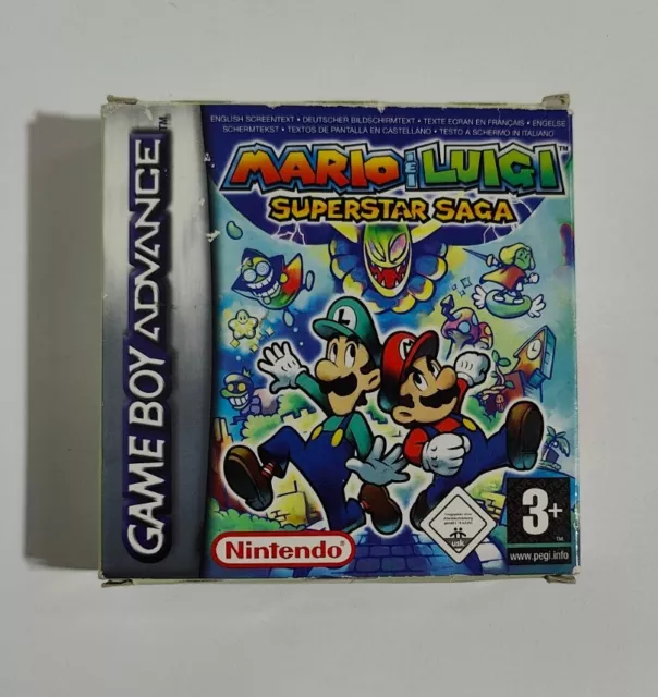 Mario E Luigi Superstar Saga Nintendo Gameboy Advance  Pal Ita Gba Originale