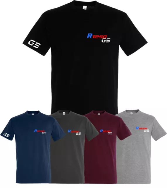 T-Shirt R1250GS Herren T-Shirt GS Angebot Top für Motorrad Fans Berge Kompass