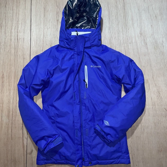 Columbia Girls 14/16 Jacket Sq4097 Omni-Heat-Tech Black Thermal Excellent