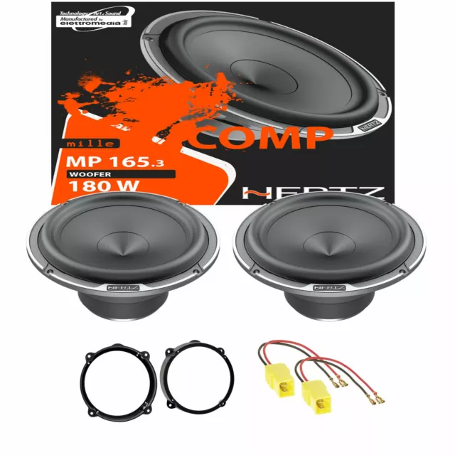 Hertz MP 165.3 Kit Complet Haut Parleur Haut-Parleurs Avant Alfa Romeo 159