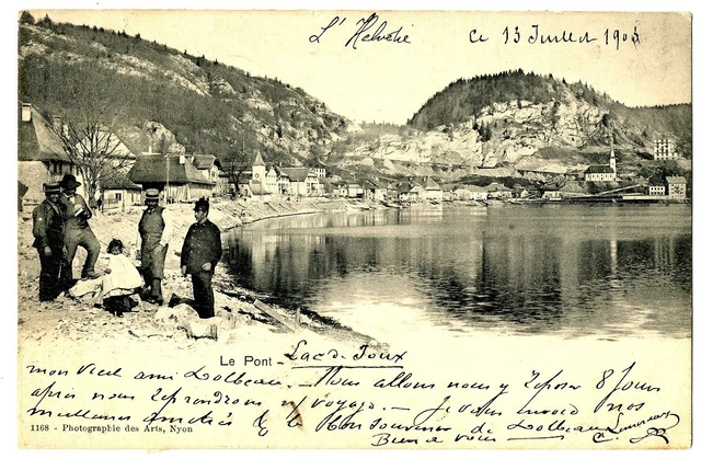 CPA Suisse lémanique  Le Pont animé