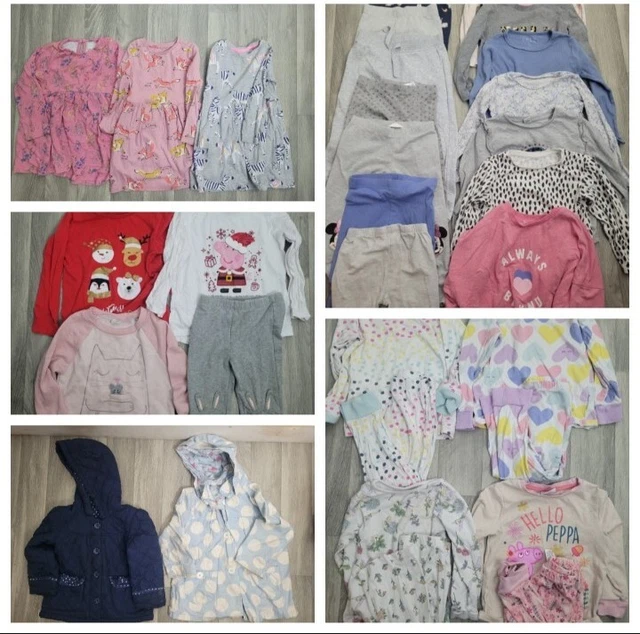30 Items Huge Girls Bundle Age 2 to 3 Years Tops Leggings Pyjamas READ DESC