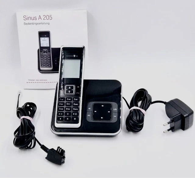 TELEKOM SINUS A205 Schnurlos Telefon mit Anrufbeantworter EUR 29,00