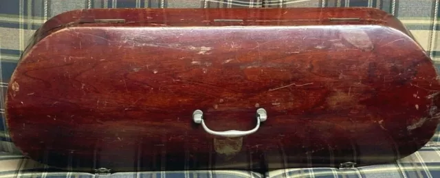 Antique Double Violin Case Georgian Style Old Hardware Poss English Orig