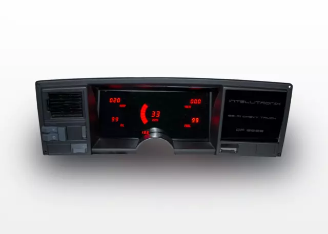 1988-1991 Chevy Truck Digital Dash Panel Red LED's Lifetime Warranty Made In USA
