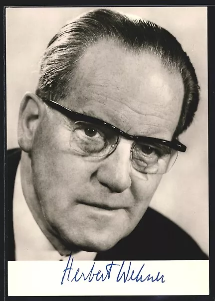 Portrait Herbert Wehner, Ansichtskarte