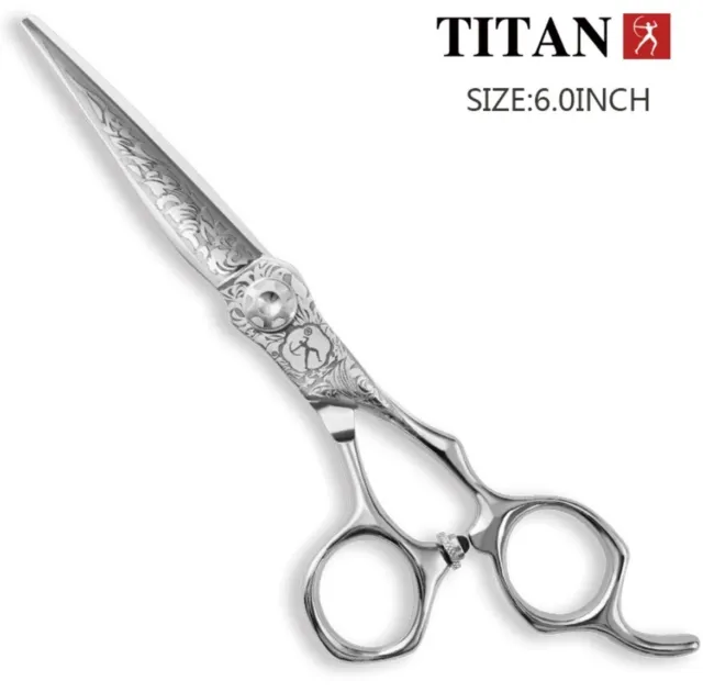 Titan Japanese Style Professional 6" Hair Cutting Scissors High End Vg10 Cobalt