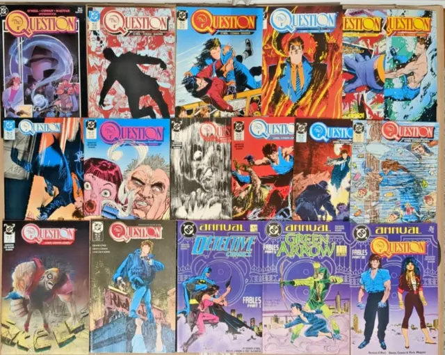 The Question DC lot #1-4, 10, 13, 15, 19, 21-25 + Fables 3-part Annual crossover