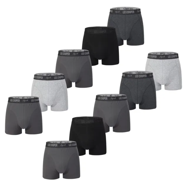 LEE MEN'S BOXER Briefs Underwear Size Medium 32” To 34” Set Of 3 Gray/White  New $15.00 - PicClick