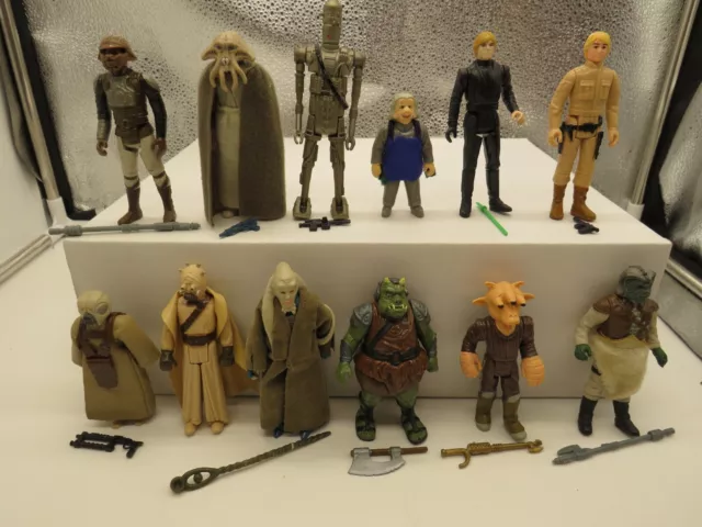 Vintage Star Wars Figures Lot of 12 from 1977-1983