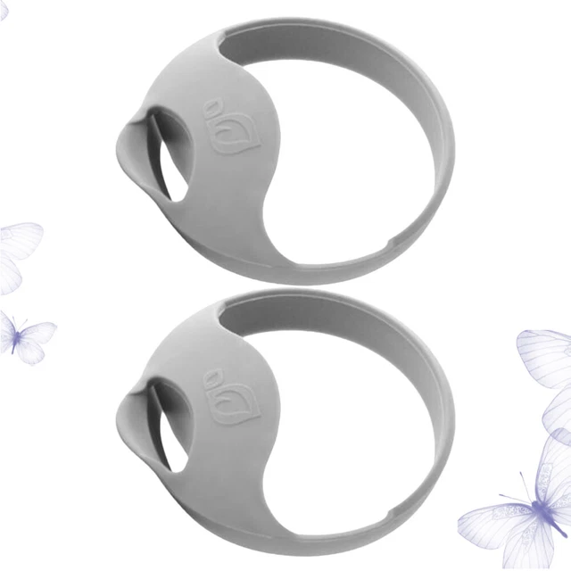2 Pcs Séparateur D'huile Cuillère À Fente Louche Silicone Ménage Liquide