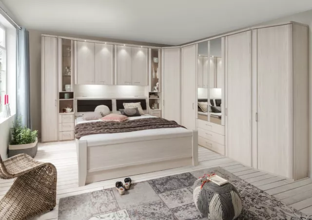 LUXURY GERMAN WIEMANN Luxor Wardrobe Bedroom Over Bed Fitted Oak