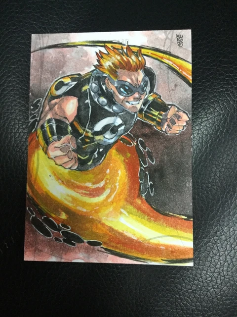 2020 UD Skybox Marvel Masterpieces sketch Art Kurobhie 1/1