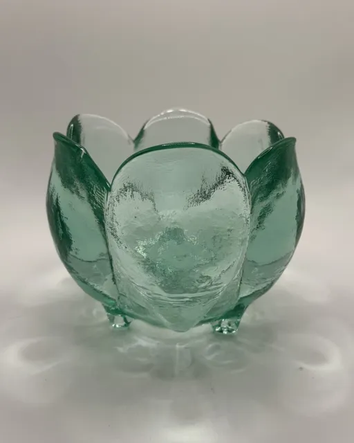 Recycled Glass Made In Spain Green Tulip Votive Vase 4"