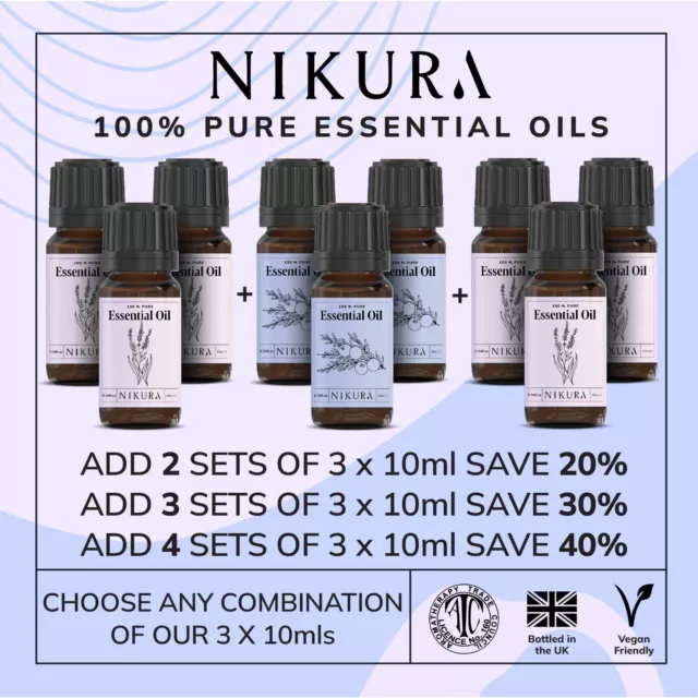 Nikura Lemongrass Essential Oil Pure & Natural 10ml, 20ml, 30ml, 50ml,  100ml, 200ml, 500ml, 1 Litre 