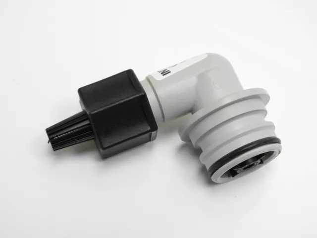 Válvula de retención de codo de tiro de aire O3Zone CH4642WR-A, CJCPG-6PBLK y tuerca de compresión de 3/8