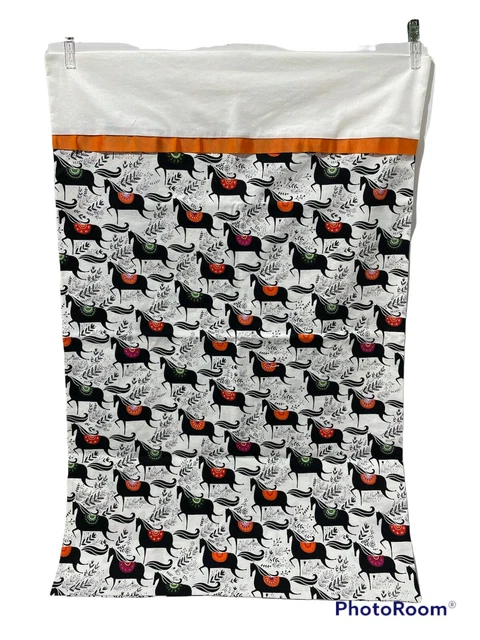 Horses Equestrian pillow case standard/queen cotton handmade NWOT