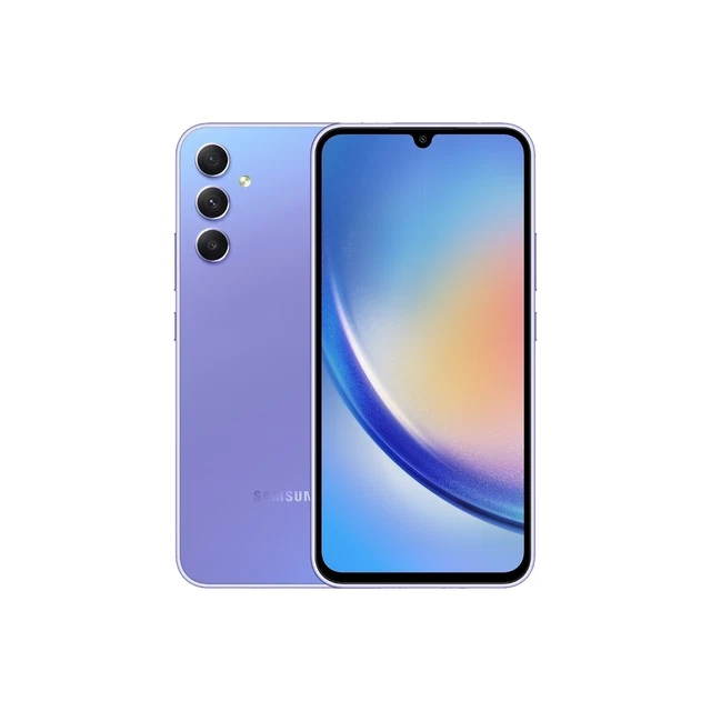 Samsung Galaxy A34 128GB 5G Mobile Phone - Awesome Violet SM-A346BLVAEUB
