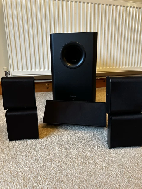 PIONEER POWERED ACTIVE Subwoofer S-21W WITH 5 SPEAKERS £45.00 - PicClick UK