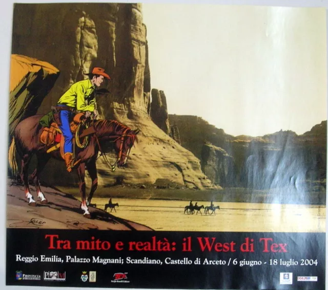 Tra mito e realtà: il west di Tex manifesto mostra reggio Emilia 2004