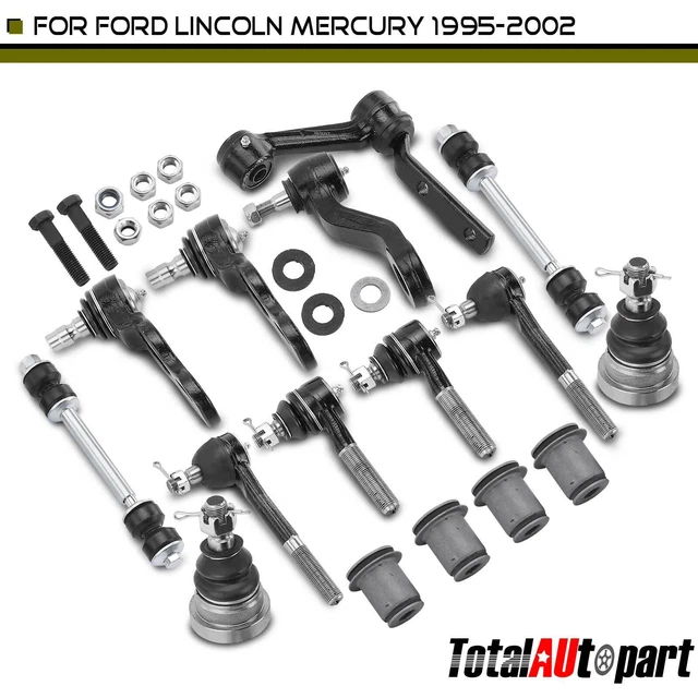 14x Control Arm & Sway Bar Link & Tie Rod End &Ball Joint for Ford Mercury 95-02