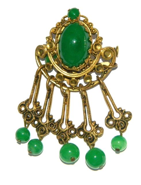 Broche Vintage Des Années 50-60 - Occasion, Bijou Rétro Femme - Style Rétro élégant