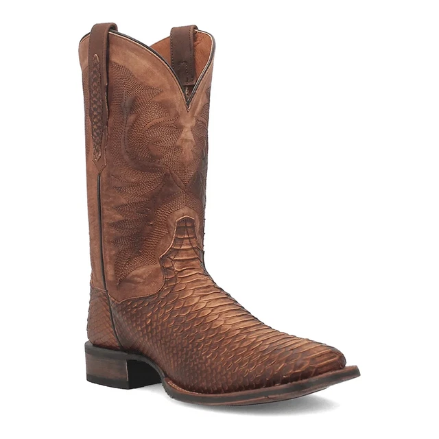 DAN POST® (MEN'S 10 D) Ka™ Exotic Python Print Western Boots in Saddle ...