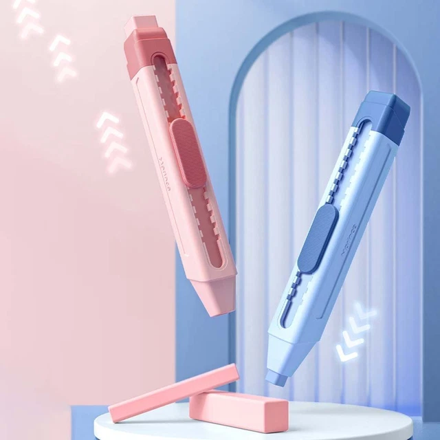 Soft Pencil Eraser Office Stationery Push Pull Eraser Correction Supplies