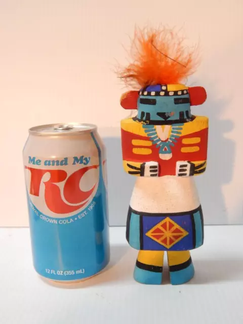 5 3/4" Xlrg Vintage Hopi Pueblo Indian Highway Rte 66 Kachina Otto Peynesta