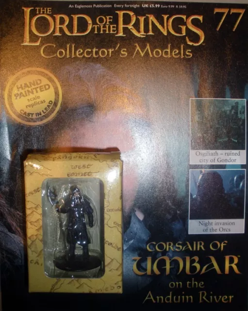 Lord Of The Rings/Señor De Los Anillos Figura Plomo Nº 77 Corsair Umbar +Revista