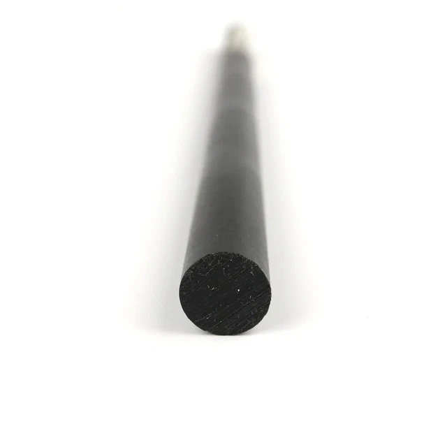 1.5" Acetal Round Rod Delrin Homopolymer Black : 12.0"
