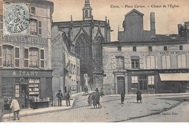 55. n° 103649 .etain .place carnot . choir of the church.