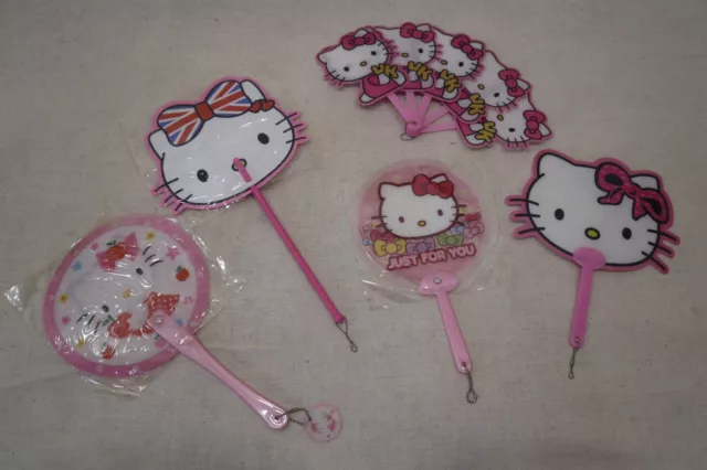 HELLO KITTY 5 ventagli di varie forme ORIGINALI SANRIO