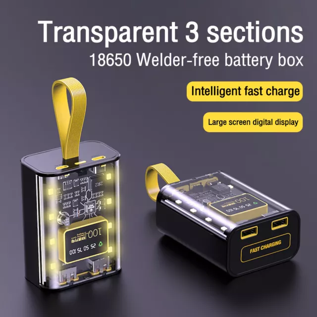 10W Battery Charger Case DIY Mini Portable Power Bank Box Fast Quick Charging