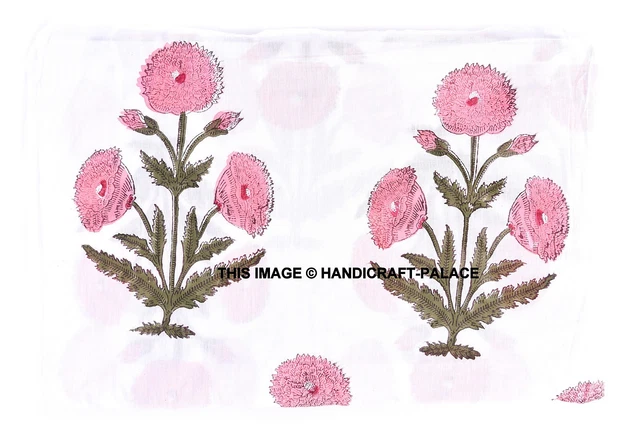 Indien Coton Couture Homme Femmes Vêtement 2.3m Imprimé Floral Course Tissu