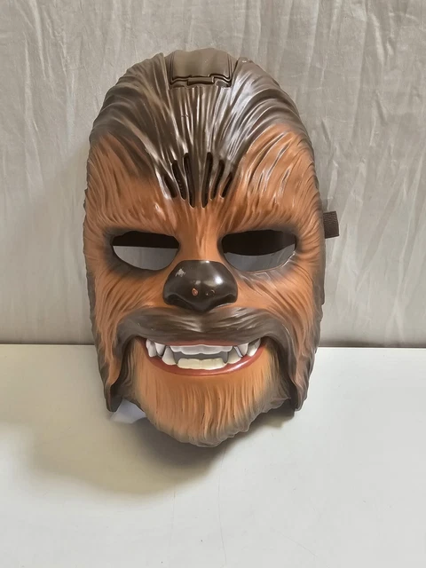 Star Wars Chewbacca Mask w/ Movable Mouth with Voice Sound *WORKS*